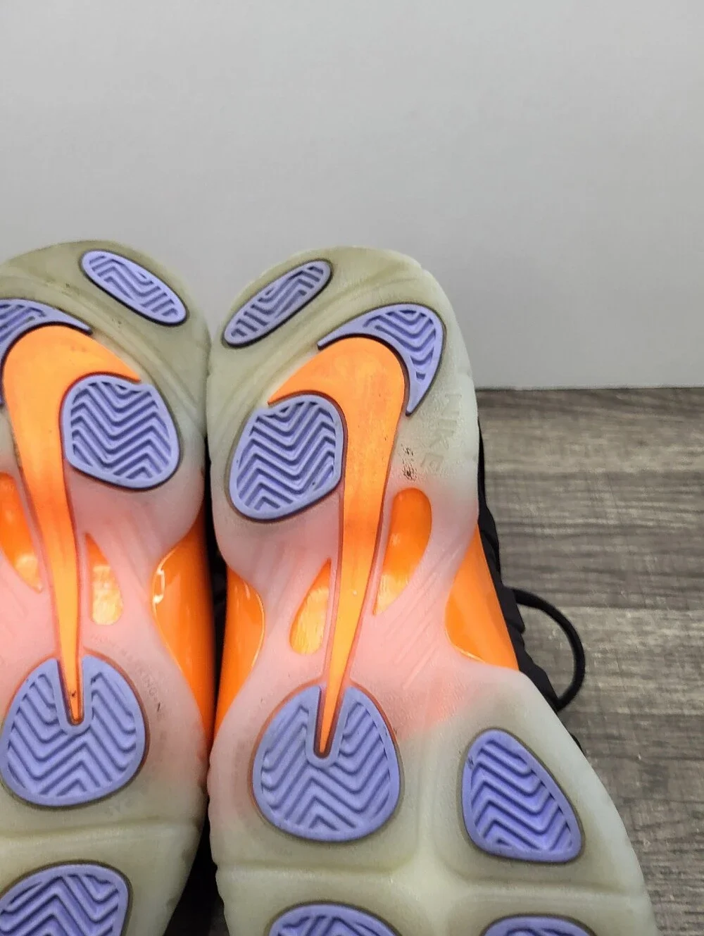 Nike Little Posite One GS Twilight Pulse Orange Black Shoes 644791-008 Size 6Y
